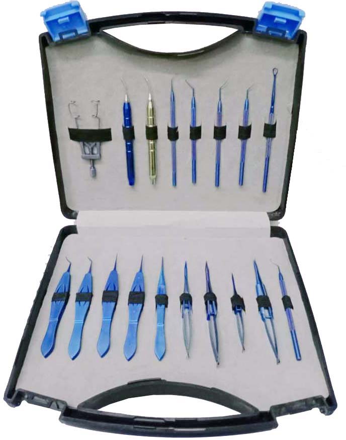 Ophthalmic Cataract /Phaco Surgery Set Titanium 18 Pcs