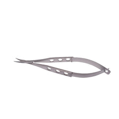 Ophthalmic Westcott Scissors Curved 115mm, 15mm Blade Blunt tips Stainless Steel