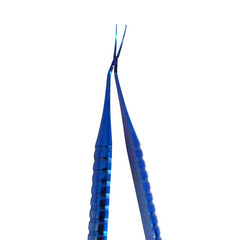 Ophthalmic Cross Action Capsulorhexis Forceps Curved Titanium Spring Action