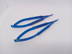 Ophthalmic Micro Corneal Needle Holder Curved W/O Lock Titanium 11cm 4.5 inches