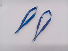 Ophthalmic Micro Corneal Needle Holder Curved W/O Lock Titanium 11cm 4.5 inches