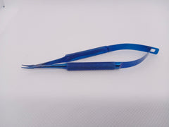 Ophthalmic Micro Corneal Needle Holder Curved W/O Lock Titanium 11cm 4.5 inches