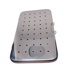 OPHTHALMIC STERILIZATION BOX STAINLESS STEEL 6” x 10” inches with Silicone Pad