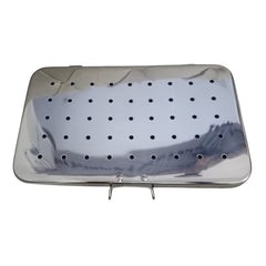 OPHTHALMIC STERILIZATION BOX STAINLESS STEEL 6” x 10” inches with Silicone Pad