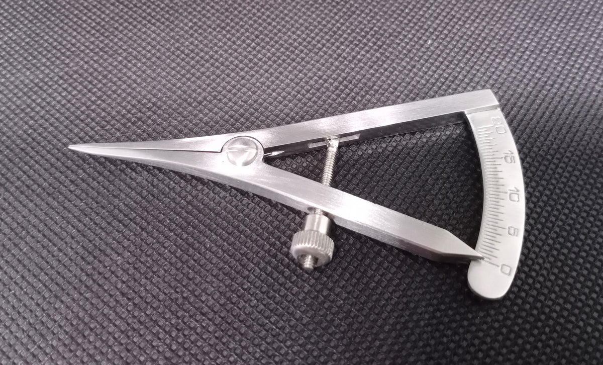 Castroviejo Caliper Straight 20mm overall length 8.5 cm Stainless Steel