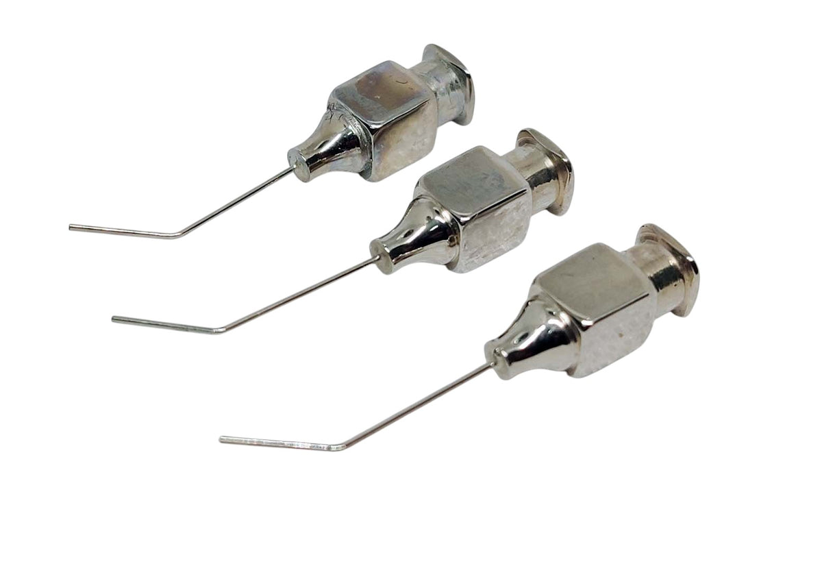 Ophthalmic Hydrodissection Cannula with very blunted flattened tip 25G, 27G