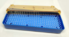 Autoclavable Small Disinfecting Box with Silicone Mat W =2.5" x L=7" x H= 1"