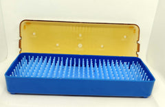 Autoclavable Small Disinfecting Box with Silicone Mat W =2.5" x L=7" x H= 1"