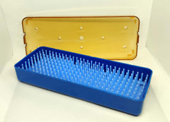 Autoclavable Small Disinfecting Box with Silicone Mat W =2.5" x L=7" x H= 1"