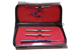FEMTO Cataract Set 5 Pcs with Leather Pouch for Ophthalmic Surgery