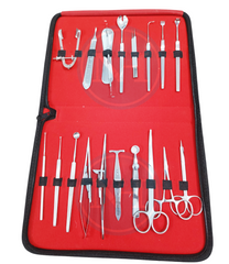 Ophthalmic Oculoplastic Surgery Set 20 Pcs Stainless Steel with Leather Pouch