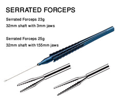 Ophthalmic Vitreoretinal Micro SPA Gripping/Serrated Forceps 23G & 25G Titanium