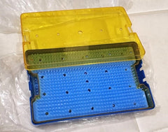 Autoclavable Double Layer Disinfecting Box with Silicone Mat 6" x 10" x 1.75"