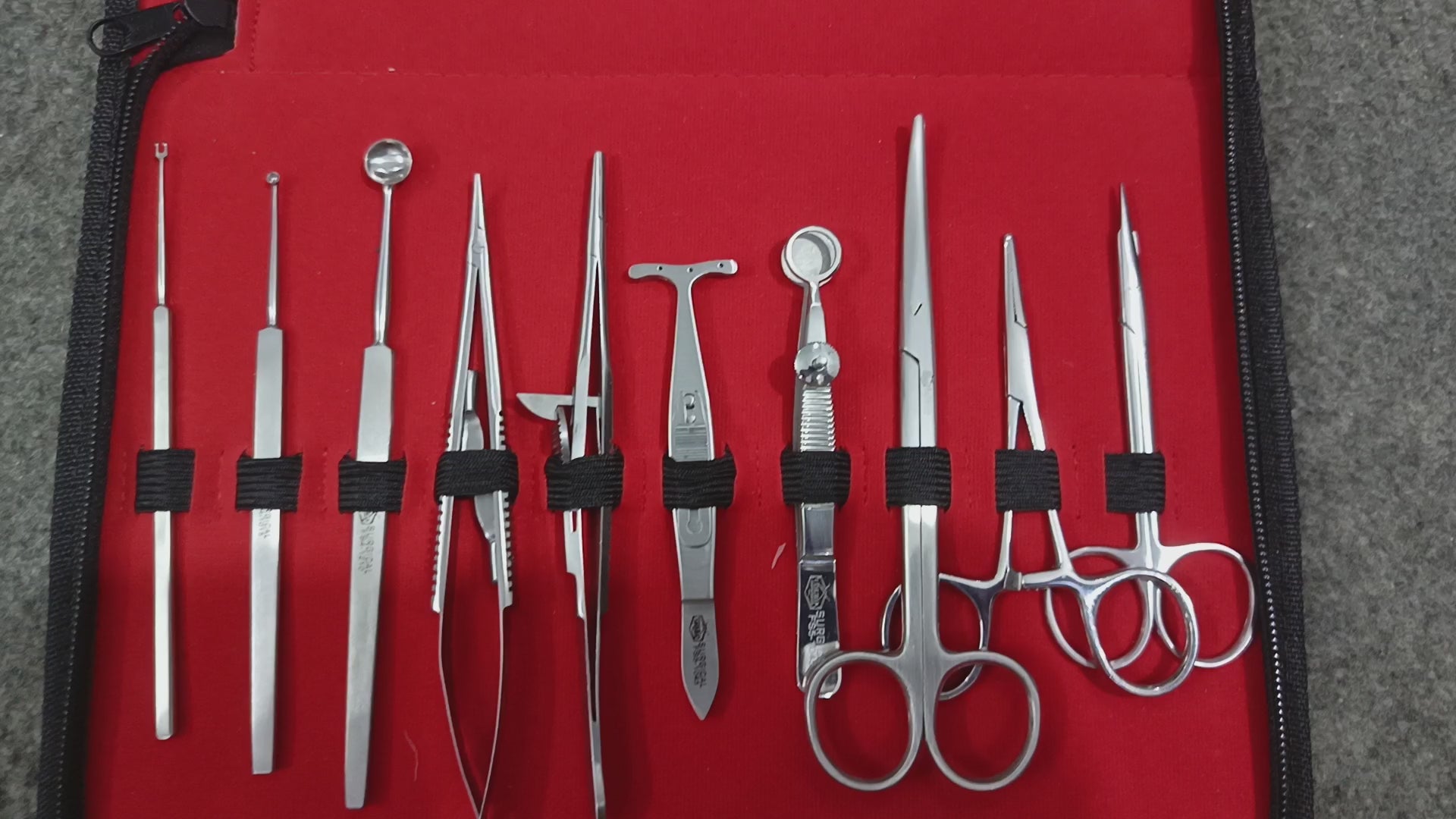 Ophthalmic Oculoplastic Surgery Set 20 Pcs Stainless Steel with Leather Pouch
