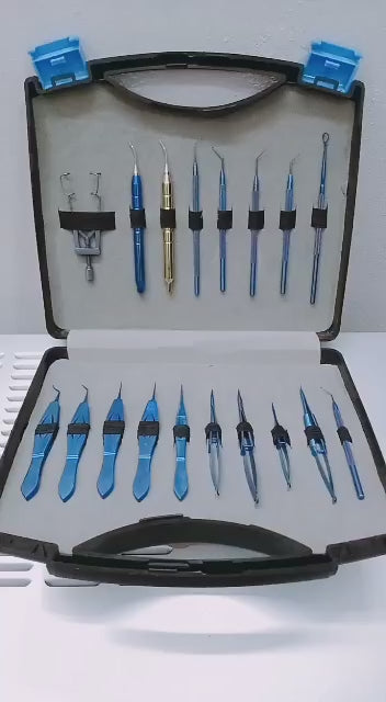 Ophthalmic Cataract /Phaco Surgery Set Titanium 18 Pcs