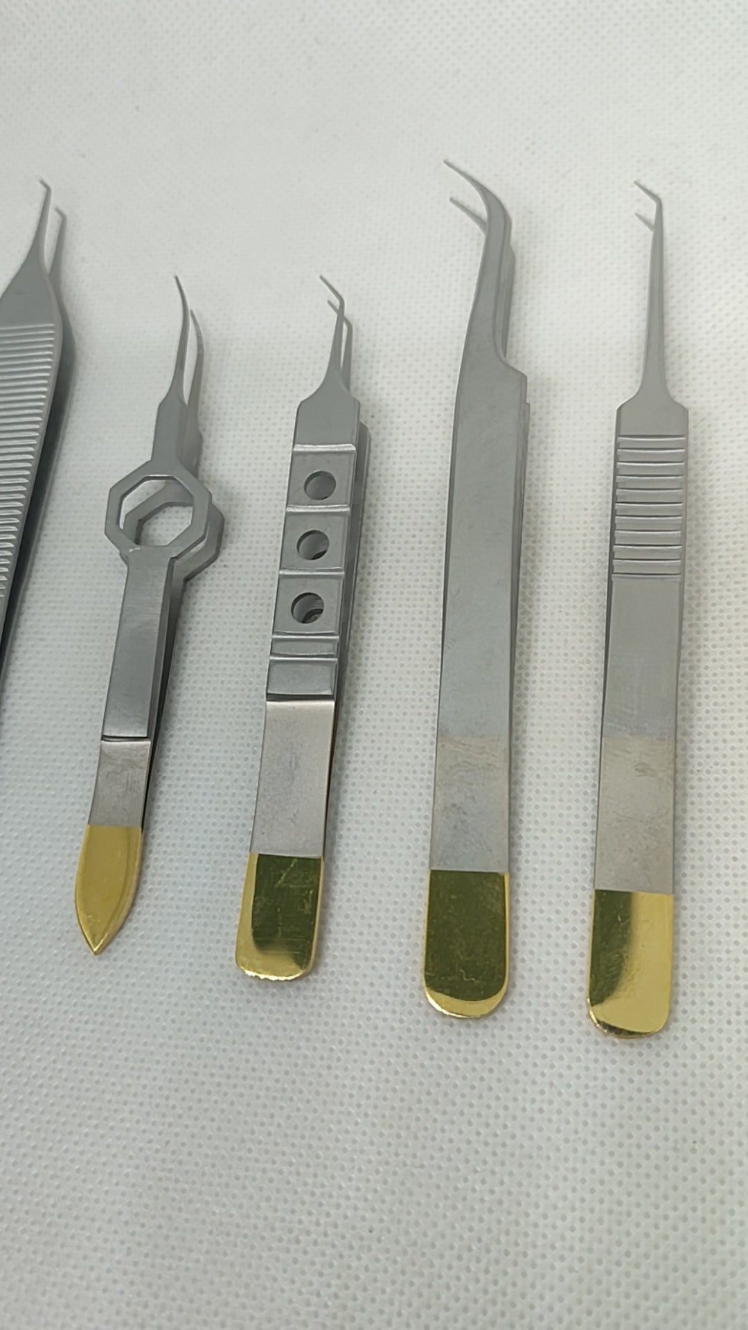 Excellent Quality Hair Transplant Forceps Set 5 Pieces Stainless Steel